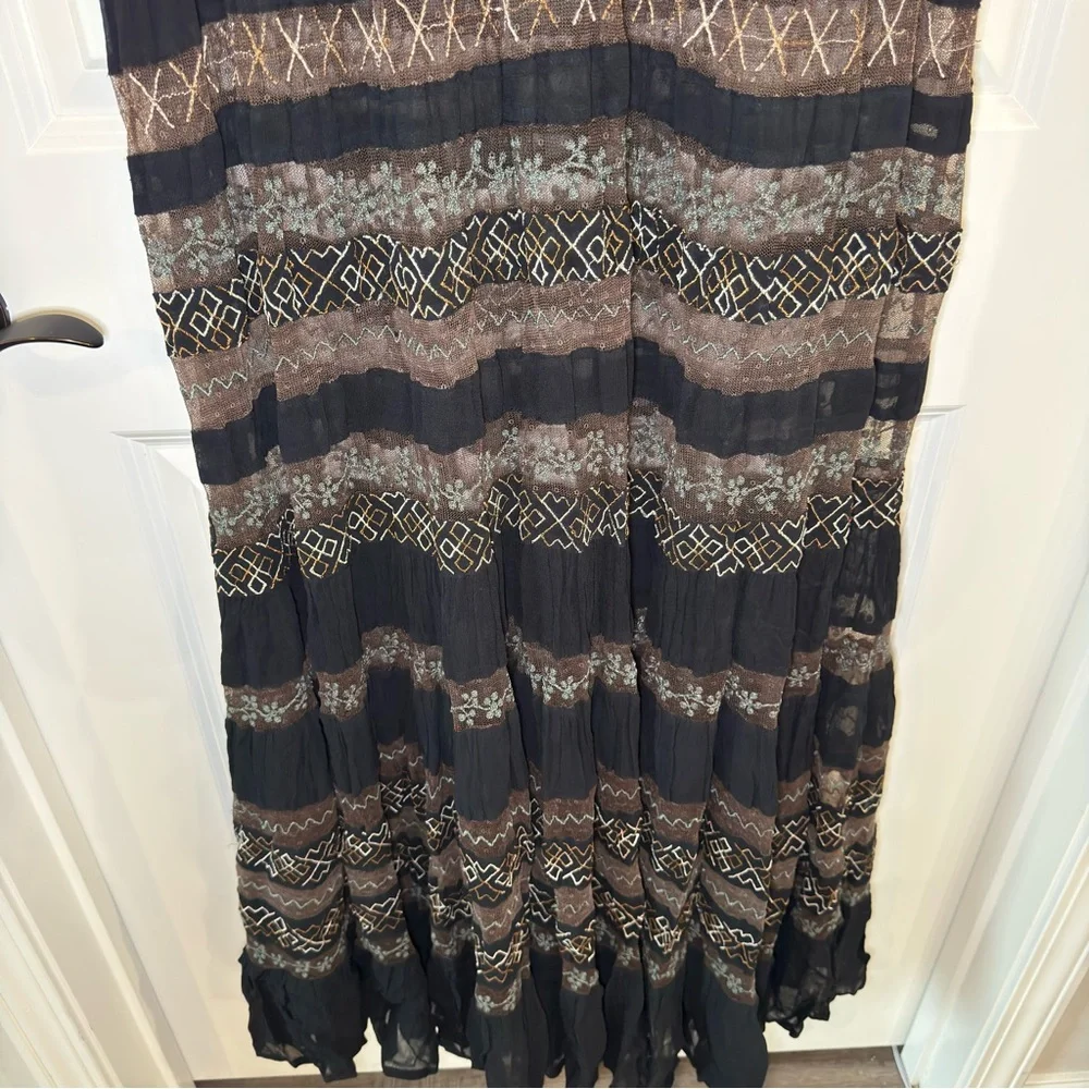 Free People Lacey Lady Maxi Dress in Black